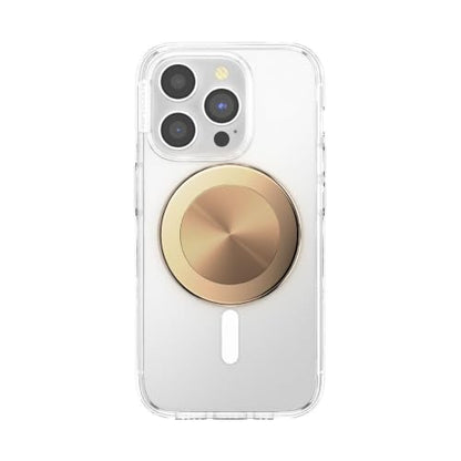 PopSockets Phone Grip for MagSafe, Magnetic Holder- Alum Radial Gold - color: Aluminum Radial Gold, style: MagSafe