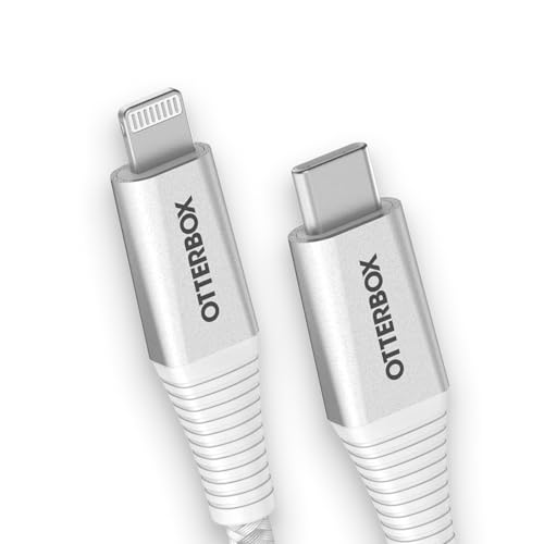 OtterBox Premium Pro Fast Charge Lightning to USB-C Cable, 2m - White