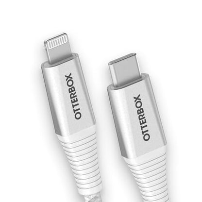 OtterBox Premium Pro Fast Charge Lightning to USB-C Cable, 2m - White
