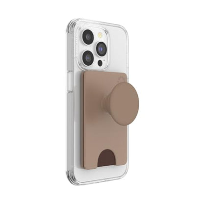 PopSockets Adhesive Phone Wallet with Grip- Latte - color: Latte Adhesive, style: Adhesive