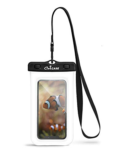 CaliCase Premium Universal Waterproof Phone Pouch - IPX8 Waterproof Phone Case with Lanyard for iPhone and Android - Clear - color: Clear