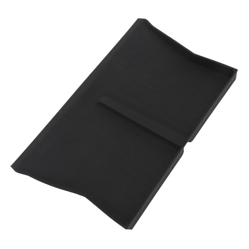 Center Console Wireless Charging Mat, Easy to Clean Anti Slip Silicone Pad, with Stable Charging for Car Interior Accessories (Black W240004607) - color: Black W240004607