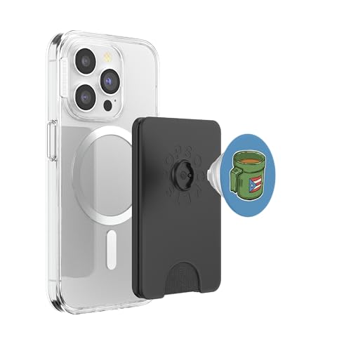 Tacita de Mantequilla Cafe Puerto Rico Bandera Boricua PopSockets PopWallet for MagSafe - style: Magnetic PopWallet