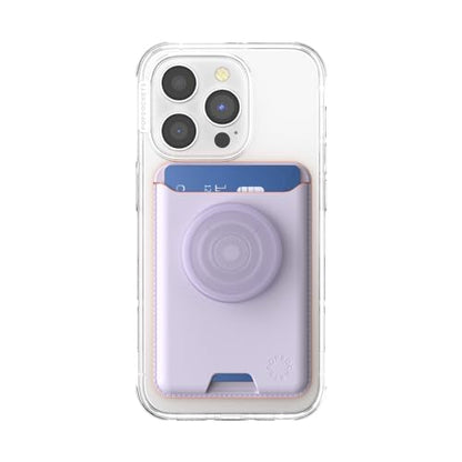 PopSockets Phone Wallet for MagSafe with Grip- Lavender - color: Lavender, style: With Grip