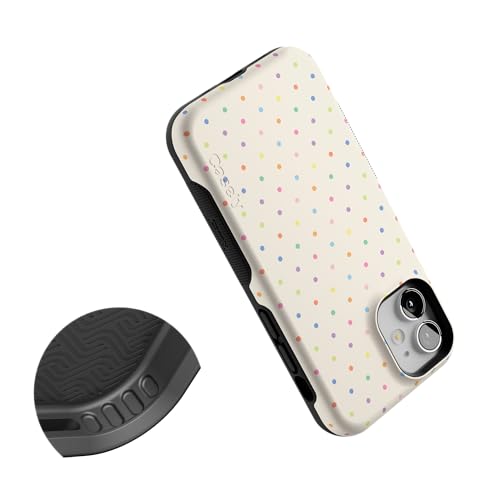 Casely iPhone 12 Mini Case | On the Dot | Rainbow Polka Dot | Bold Protective Design | Compatible with MagSafe - color: On the Dot | Rainbow Polka Dot, size: Iphone 12 Mini