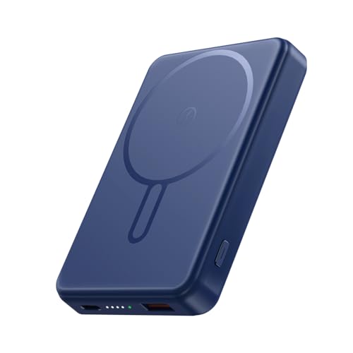 for Magsafe Battery Pack 12000mAh Magnetic Power Bank Portable Charger 20W USB C Fast Charging Wireless Charger for iPhone 17/16/15/14/13/12 | PD 22.5W Fast Charging, USB C in&Out Wireless Battery Pack Phone Charger for iPhone 16/15/14/13/12 All Series -