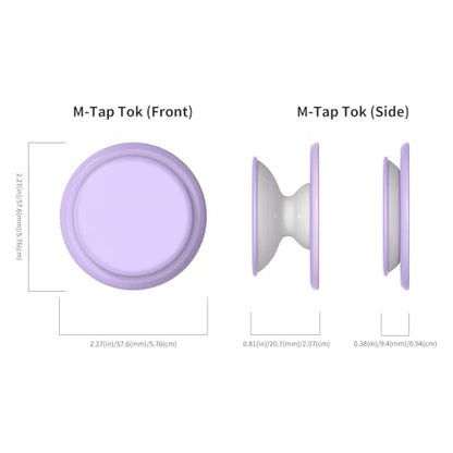 Sinjimoru Magnetic Phone Grip for MagSafe, Soft Silicone, Lavender - color: Lavender