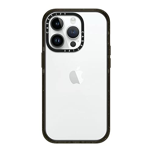 CASETiFY for iPhone 14 Pro Case - Impact Clear Black | Slim Fit | 8.2 ft. 4x Military Grade Drop Protection | Black - color: Clear Black, size: Iphone 14 Pro (6.1")