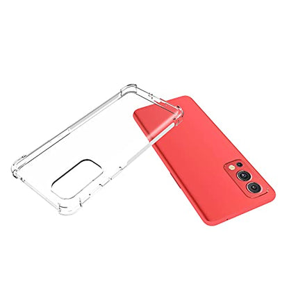 USTIYA Case for OnePlus Nord 2 Clear TPU Four Corners Protective Cover Transparent Soft funda