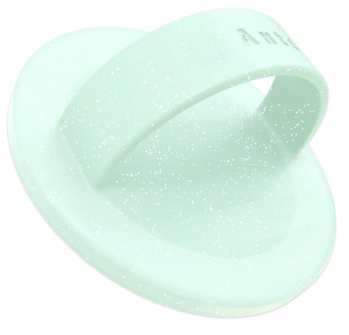 Anteel Magnetic Cellphone Grip Holder, Liquid Silicone Comfy and Portable, Removable Finger Loop Ring Holder for iPhone, Magnetic Loop for Magsafe Phone Case, Patent Pending (Green Glitter) - color: Green Glitter