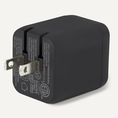 Amazon Basics 65W Fast Charging USB-C GaN Wall Charger, 1-Port PD 3.1, Compact with Foldable Plug for Laptops, Tablets, Phones, Black - color: Black, style: 65 W One Port