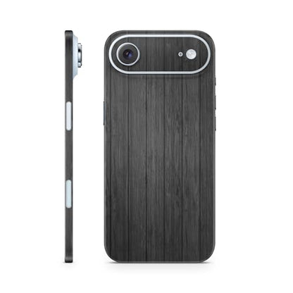 Phone Skin Compatible with Apple iPhone Air - Black Wood - Premium 3M Vinyl Protective Wrap Decal Cover - Easy to Apply | Crafted in The USA by MightySkins - color: Black Wood, size: iPhone Air (Full Wrap), style: Matte Finish