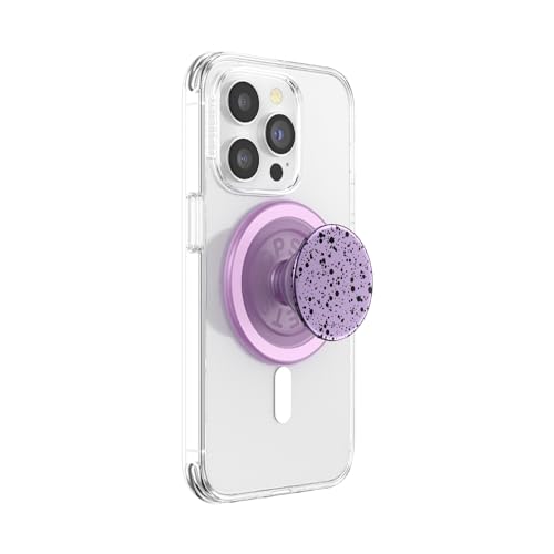 PopSockets Phone Grip for MagSafe, Magnetic Holder- Sugar Plum Speckle - color: Plum Speckle, style: MagSafe