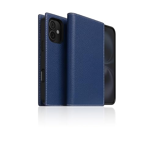 SLG D8 Full Grain Leather Wallet Case for iPhone 16 - [2-in-1] Handcrafted Detachable Diary Style with Magnetic MagSafe Back Cover, Gift Box Included (Navy Blue) - color: [D8 Full Grain] Navy Blue, size: iPhone 16