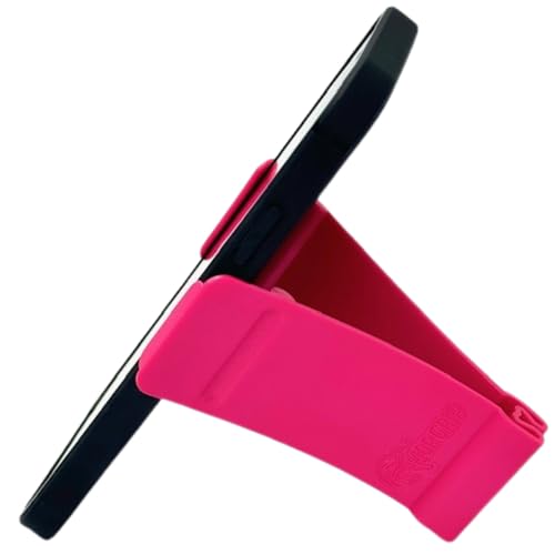 Gator Grip Phone Stand - Cell Phone Holder Stand for Desk Nightstand Kitchen - Compatible with iPhone, Android and Most Smartphones up to 6.8" on Width of Phone (Magenta) - color: Magenta