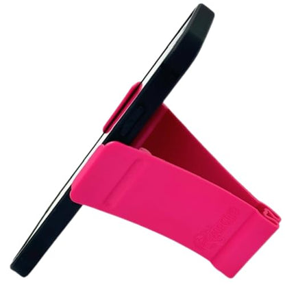Gator Grip Phone Stand - Cell Phone Holder Stand for Desk Nightstand Kitchen - Compatible with iPhone, Android and Most Smartphones up to 6.8" on Width of Phone (Magenta) - color: Magenta