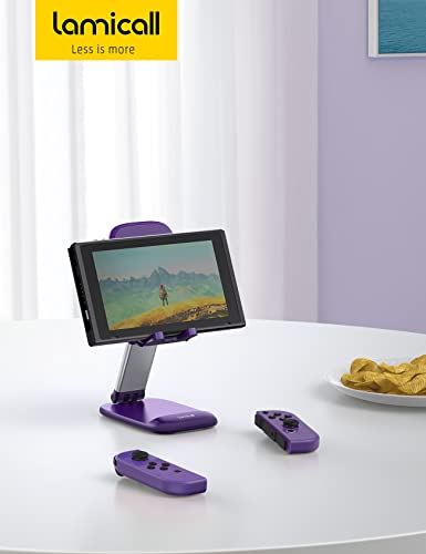 Lamicall Purple Phone Holder for Desk - Dark Purple Cellphone Stand - color: Dark Purple