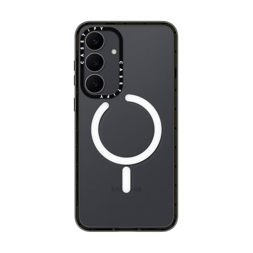 CASETiFY for Galaxy S25 FE Case - Impact Magnetic Clear Black | Wireless charging and MagSafe compatible | 8.2 ft. 4X Military Grade Drop Protection | Black - color: Clear Black, size: Galaxy S25 FE (6.7")