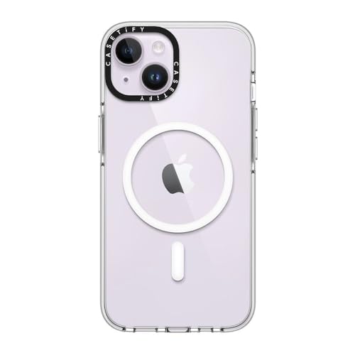 CASETiFY for iPhone 14 Case - Impact Clear Compatible with MagSafe | Not Yellowing | 6.6 ft. 3X Military Grade Drop Protection | Clear - color: Clear, size: Iphone 14 (6.1")