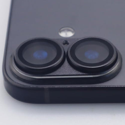 for iPhone 17 Camera Lens Protector Tempered Glass Metal Full Coverage Lens Cover Accessories (Black) - color: Black