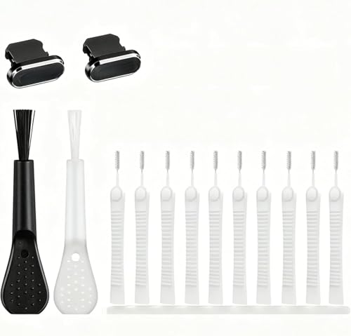 1 Set Professional Charging Port Cleaning Kit Electronic Cleaner, Black