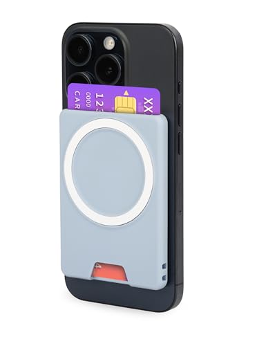 PROfezzion Double Sided Magnetic Wallet 2-Card Holder for MagSafe iPhones - color: Blue