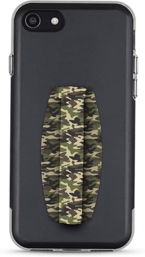 Gear Beast Universal Cell Phone Grip - Ultra Slim Elastic Finger Holder & Phone Stand - color: Camo