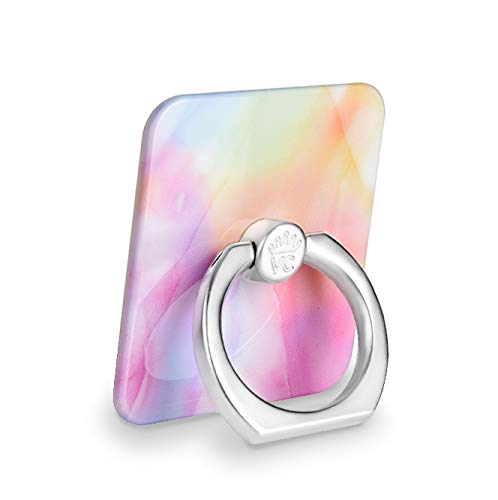 Velvet Caviar Cell Phone Ring Holder - Finger Ring & Stand - Improves Phone Grip Compatible with iPhone, Galaxy and Most Cases (Except Silicone/Leather) - Pastel Tie Dye - color: Pastel Tie Dye
