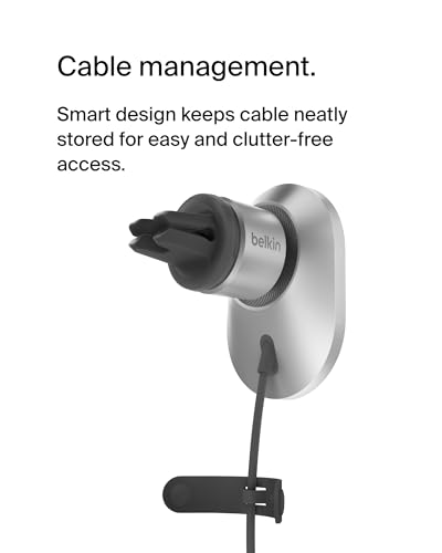 Belkin 15W MagSafe-Compatible Wireless Car Charger, Vent Mount - style: Charging Mount