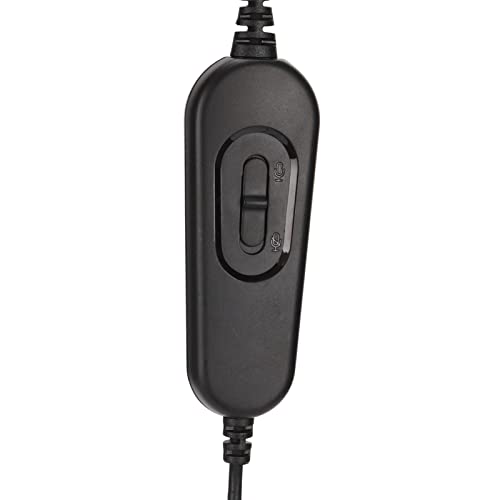 RJ9 Single Ear Headset Noise Canceling with Adjustable Volume for Call Centers and Telemarketing Black