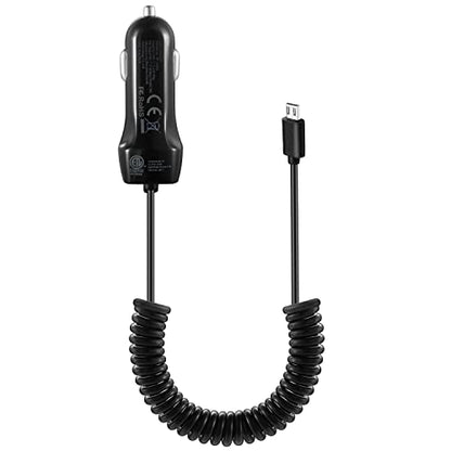 Car Charger with Micro USB Cable for Samsung Galaxy S7 Edge/A10/S6/J7/J8/J6/A9,LG K20/K30/G4/Stylo 3,Motorola X/Moto E7/E6/G5,HTC m9/m8,Other Micro USB Devices