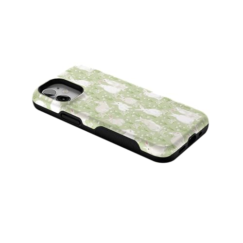 Casely iPhone 12 Mini Case | Hop to it | Green Bunny | Bold Protective Design | Compatible with MagSafe - color: Hop to it | Green Bunny, size: Iphone 12 Mini