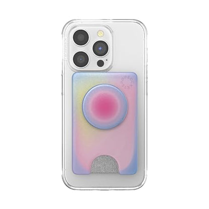 PopSockets Adhesive Phone Wallet with Grip- Aura - color: Aura, style: Adhesive