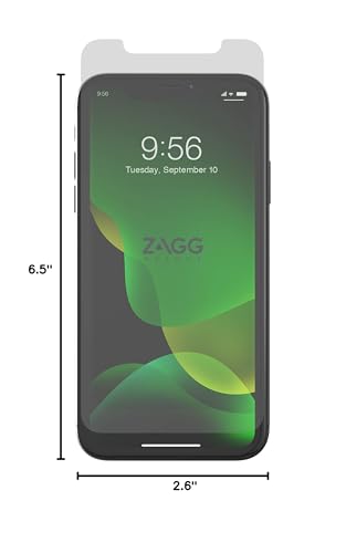 ZAGG Glass+ Screen Protector for iPhone 11 – High-Definition Tempered Glass, InvisibleShield, Impact & Scratch Protection