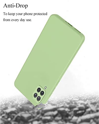 Soft Silicone Protective Case for Samsung A42 5G (Green) | Matte Soft Touch for Samsung Galaxy A42 5G Phone Case Silicone Slim Cute Anti-Fingerprint Elegant Cover Shockproof Aesthetic - color: Green