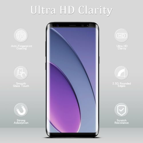 KAREEN 2 Pack Screen Protector for Samsung Galaxy S9 Plus Tempered Glass - size: Galaxy S9 Plus 6.2-inch
