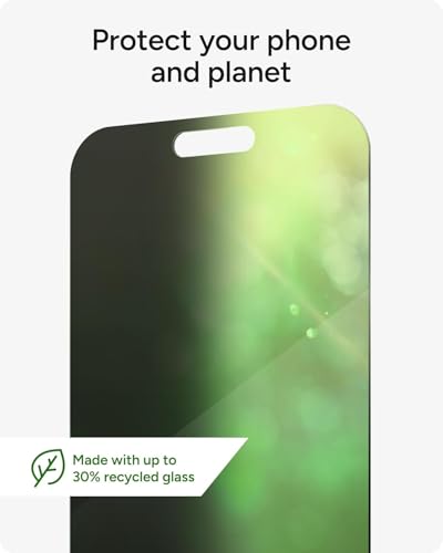 ZAGG InvisibleShield Glass Privacy 360 iPhone 16 Pro Max Screen Protector - 4-Way Privacy Filter, 5X Stronger with Reinforced Edges, Scratch & Smudge-Resistant Surface, Install Tray Included - style: iPhone 16 Pro Max