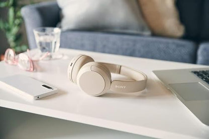 Sony WH-CH520 Wireless On-Ear Bluetooth Headphones with Mic, Cappuccino - color: Cappuccino