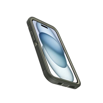 OtterBox iPhone 17e & iPhone 16e (Only) - Defender Series Case - Lichen The Trek (Green) - Screenless - Rugged & Durable - with Port Protection - Holster Clip Includes - Microbial Defense Protection - color: Lichen The Trek (Green), style: Non-MagSafe