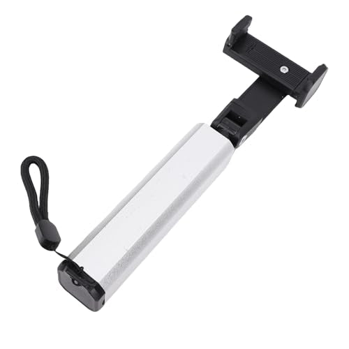 Yunseity Phone Holder, Foldable 360° Adjustable Clamp Clip Mount Cell Phone Stand for Desk Pole Table, Pipe, Pen, Treadmill, Pole Mounted Desk Stand for Table Bedside (Silver) - color: Silver
