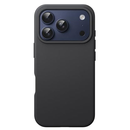 JETech Silicone Case for iPhone 17 Pro Max, Black | Silky Soft Touch, Shockproof Protection, Scratch Resistant, Microfiber Lining - color: Black, size: iPhone 17 Pro Max