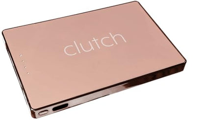 Clutch - Pro USB-C Portable Charger - Compatible with iPhone 15, 16, 17 & Android Devices - Power Bank Magnetic Battery - TSA Travel Approved - USB Rechargeable - Built-in Cable - 5000 mAh - 3.7oz - color: Rose Gold