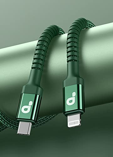 USB C to Lightning Cable 6FT 2Pack USB-C Fast Charger Cable Mfi Certified - color: Green, size: 6FT, style: USB C to Lightning