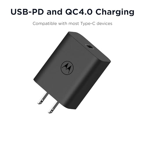 Motorola TurboPower 30 Charger with 1m USB-C to USB-C Cable - size: 30W