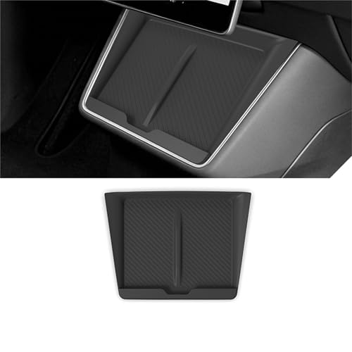 Centre Control Wireless Charging Mat Compatible with Tesla Model Y Juniper Standard 2025 2026, Non-Slip Silicone Mat Wireless Charger Pad Charging Protector for Tesla Model Y Standard 2025+ (Black) - color: Black