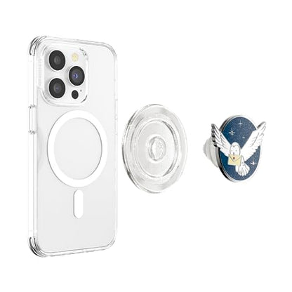 PopSockets Phone Grip for MagSafe, Magnetic Holder- Enamel Hedwig - color: Enamel Hedwig, style: MagSafe