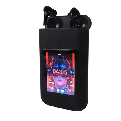 Wireless Earbuds Bluetooth 5.3 Headphones,Long Playtime Ear Buds with Mic Waterproof in Ear Earphones Charging Case with Multi Functions LED Full Color Touch Screen for Android iOS Phones Sport,black - color: Black
