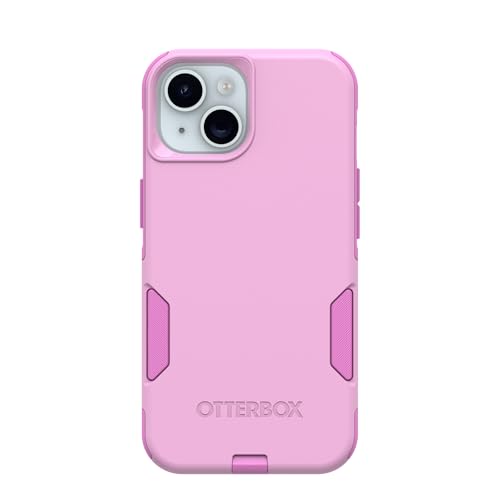 OtterBox iPhone 17e, 16e, 15, 14, & 13 Commuter Series Case - Run Wildflower (Pink), Slim & Tough, Pocket-Friendly, with Port Protection - color: Pink