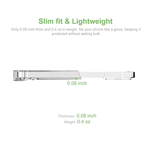 for iPhone 13 Pro Clear Card Case, Protective Shockproof TPU Slim Wallet Case with Card Holder Compatible with MagSafe - size: iPhone 13 Pro