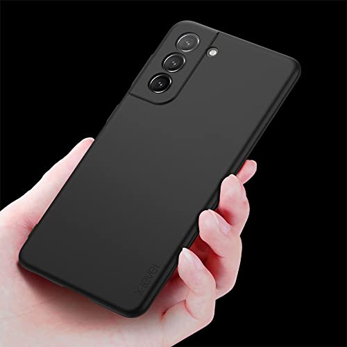 X-level for Samsung Galaxy S21+ Plus Case Super Thin Slim Fit Soft Flexible TPU [Guardian Series] Phone Back Cover Light Protective Matte Finish Coating for Samsung S21+ Plus-Camera Lens Updated - color: Black [Camera Protection Updated]